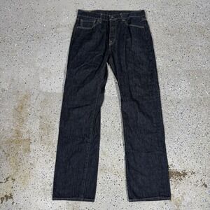 Levi's 501 Jeans Mens 30x31 Black Denim Original Fit Straight Leg Button Fly